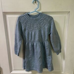 Cat & Jack | Dresses | Holiday Girls 4t Blue Sparkle Sweater Dress |  Poshmark